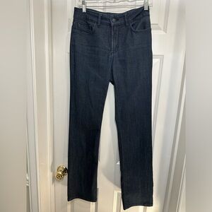Women’s size 6, dark wash denim jeans, NYDJ brand